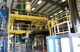 Fluidized Bed Fluidized bed gasification converts carboncontaining waste material, such as municipal biosolids or industrial sludges, into synthetic fuel gas along with a very small amount of inert