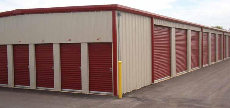 Centra Series building shown with optional cupola, windows, and roll up door, sold elsewhere. Central Storage Works makes self storage a breeze. Centra Series bolt-up buildings are easy to sell.
