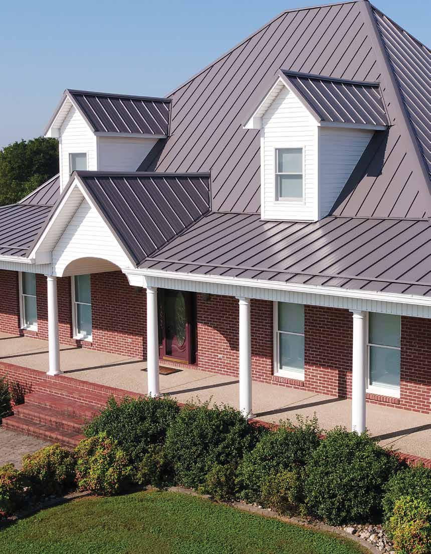 Panel-Loc Plus Traditional 3/4" roof and wall panel Recommended minimum pitch - 3:12 Purlin spacing - 2' Horizon-Loc Concealed fastener 1" roof panel Recommended minimum pitch - 3:12 GREAT UP-SELL
