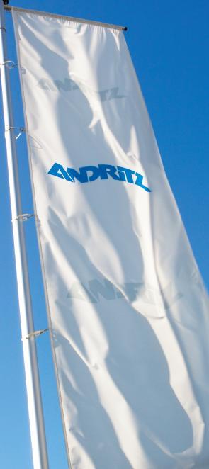 ANDRITZ GROUP ANDRITZ GROUP Order intake: 4,924 MEUR Net income: 242 MEUR Sales: 5,177 MEUR Equity ratio: 20% Staff: approx.