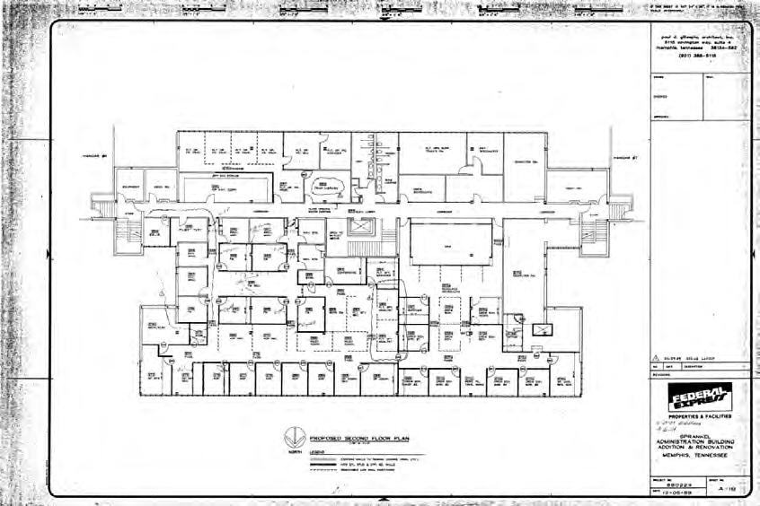 Figure 23: Second Floor Plan of Administration Building (2861) 