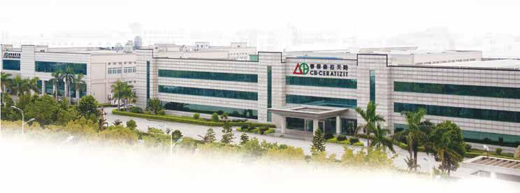 08 CB-CERATIZIT Production Sites Xiamen Production Centre Established in 2003, CB-CERATIZIT Xiamen Production Centre has grown