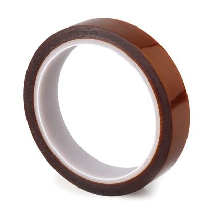 Polyimide tape 06200 Polyimide tape covered with silicon-based glue. Excellent preservation of physical and electric qualities at high temperatures.