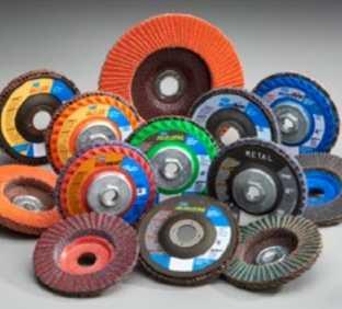 category DEfiNitiON flap discs are versatile grinding and finishing tools, consisting of three main components: a backing plate, adhesive, and abrasive cloth flaps.