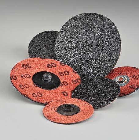 NORTON NEON R766 ALUMINUM OXIDE CLOTH DISCS GOOD CHOICE FOR DIFFICULT-TO-GRIND MATERIALS THAT REQIRE AN ECONOMICAL OPTION Premium abrasive and aluminum oxide blend for aggressive cut and longer life