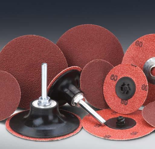 MERIT ALUMINUM OXIDE CLOTH DISCS GOOD CHOICE WHEN INITIAL PRICE IS THE PRIMARY CONSIDERATION Premium abrasive and aluminum oxide blend for aggressive cut and longer life than competitive aluminum
