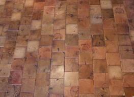 Hardwood blocks vary in thickness from ¾ inch to 1¼ inch and the size may be upto 12 x 3 inches.