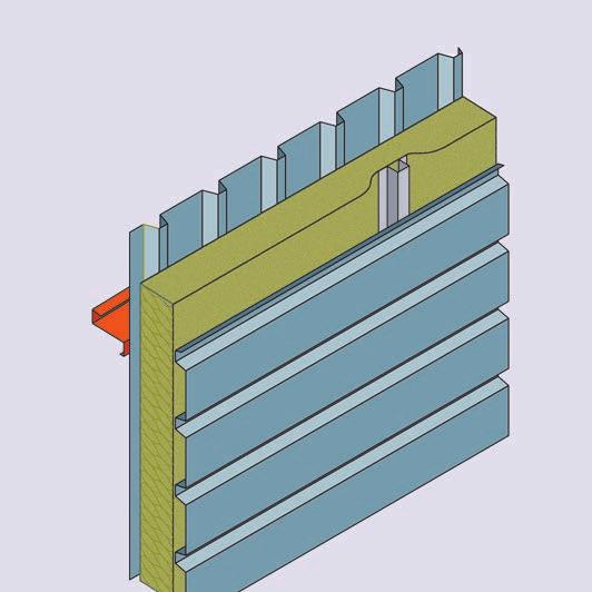 The structural framing, inner sheet, metal spacer brackets (with thermal break) and sheeting rails are installed in accordance with the manufacturer s instructions. 2.