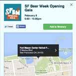 for lodging, news posts and more. Here are select statistics from SF Beer Week 2017: 900+ unique events 45% new visitors 1.