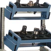The tool rack, at the core of our storage system, is compatible with the entire Rousseau product line.