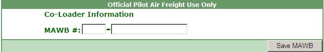 NOTE: Split shipments and booking changes should be updated in Trace Notes and Split Flight Information sections Official Pilot Air Freight Use Only This section is used for ground, ocean, and