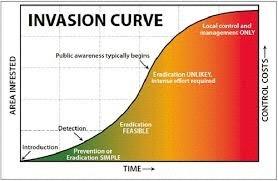 INVASION CURVE shows how an invasive