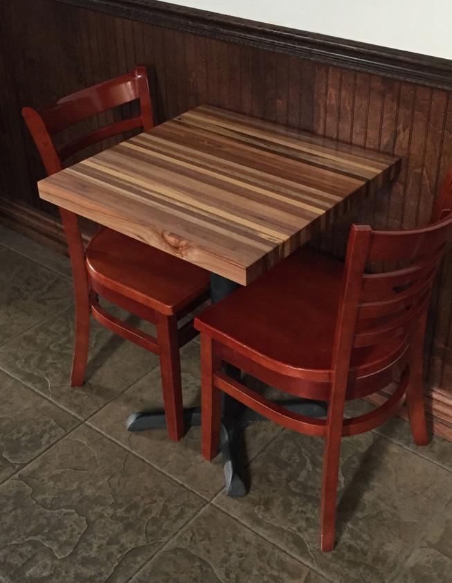 TABLES Available in a variety of sizes, our Flora tables are carefully assembled using sidegrain construction.