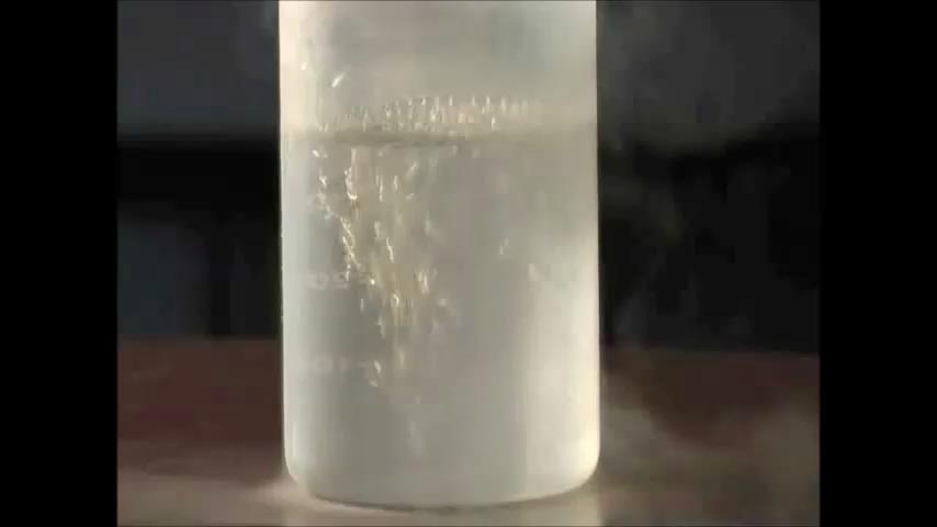Boiling of LNG Contained in a Beaker LNG is colorless (looks like water) It is vigorously