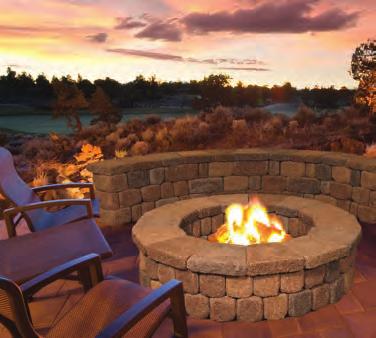 Our StoneWall II fire pit kit is an easy to install project that