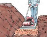 Typical Retaining Wall Installation* A. Prepare Base Leveling Pad A Excavate for the leveling pad.