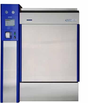 Getinge 733HC E Series Steam Sterilizer Increased loading capacity in the same wall opening and footprint.