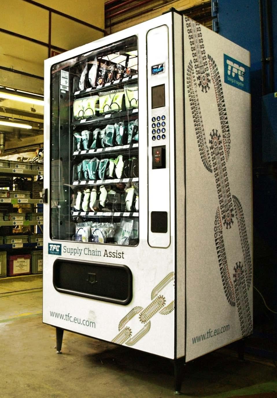 - Vending Solutions TFC s Vending Machines, RFID Cabinets and other dispensation devices make it easy to introduce accountability and control to your processes which in-turn can drive