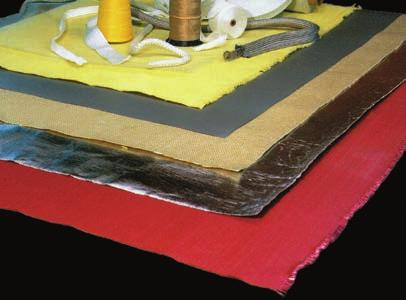 Fabric n Remains flexible after high temperature exposure n Provides excellent protection from molten metal splash n Used in welding and metal cutting applications up to