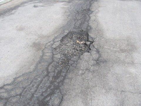 Cracks and pothole  Cracks and