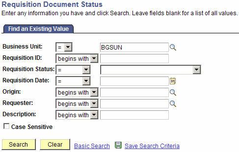 Checking the Status of a Requisition Use the following steps to check the status of a requisition: 1. Sign in to FMS. 2.
