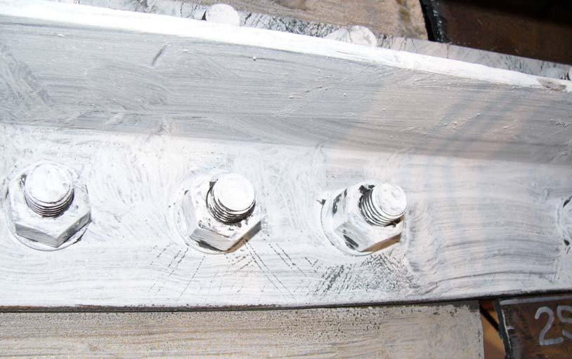 Figure 8.38 Bolted beam splice at a story drift of.