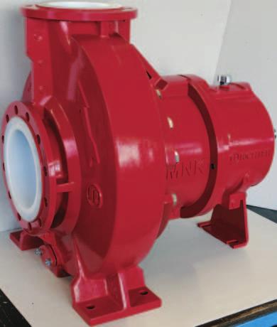 Lined pumps Almost all applications: purified, ultrapure, chlorinated and depleted brine, H 2 SO 4, HCl, NaOH > 32 %, NaOCl and slightly solids laden fluids PFA/PTFE and PE-UHMW lined, non-metallic
