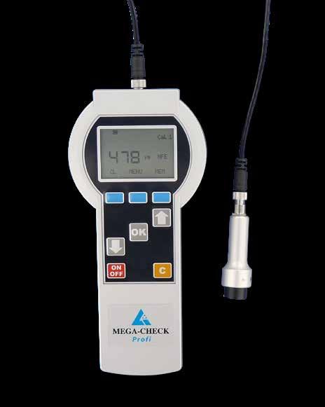MEGA-CHECK Coating thickness meters You can connect many specialized probes to the LIST-MAGNETIK MEGA-CHECK Basic, Profi or Master coating thickness meters.