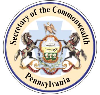 COMMONWEALTH OF PENNSYLVANIA DEPARTMENT OF STATE Harrisburg, PA 17120 PEDRO A. CORTÉS Secretary of the Commonwealth www.dos.state.pa.