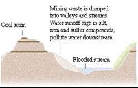 Loss of habitat (wetlands) - Dust pollution - Acid mine drainage - 11,400 abandoned mines (US)