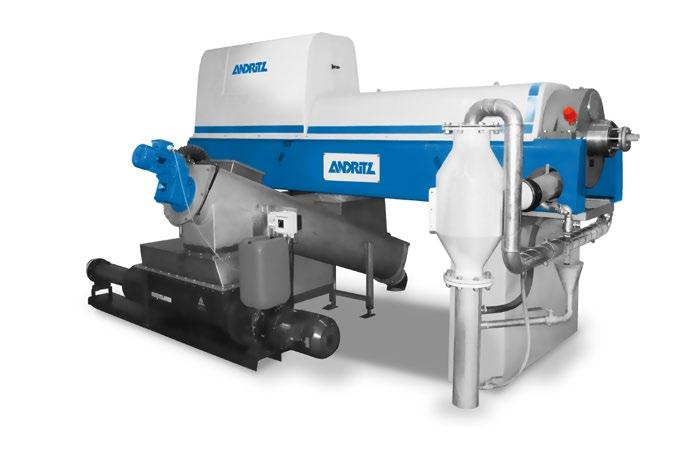 Advantages of the ANDRITZ decanter centrifuge: Pipette design to suit various palm oil processes, such as crude oil, underflow, and 2-phase Uneven wear protection to ensure longer life cycle Two