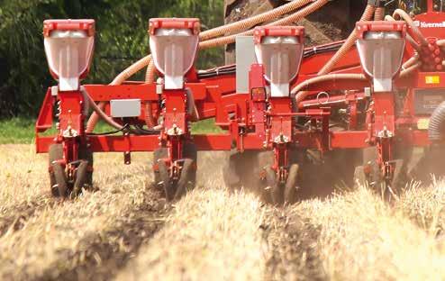 A residue-free, deeply loosened seedbed ensures high emergence and deep root formation In the same pass, fertiliser may be placed exactly where the