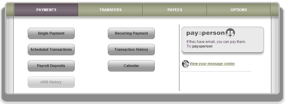 Making Payments Payees can be set up for single payments or recurring payments;