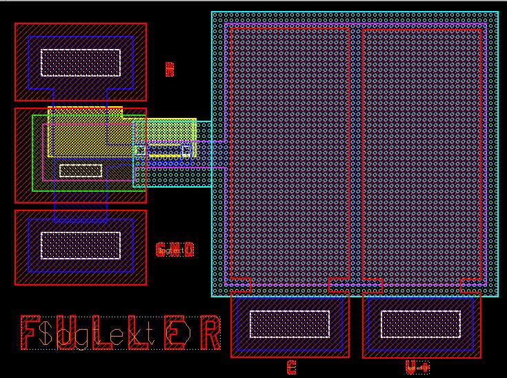 MENTOR GRAPHICS LAYOUT OF CANTILEVER The cantilever shown is anchored on the left and free to move on the right.
