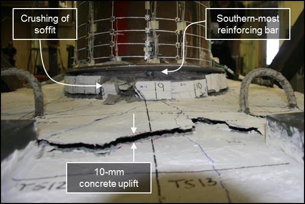 bar. In addition, the existing uplift at the South end of the cap beam increased from 5-mm to approximately 10-mm in height, as shown in Figure 5.