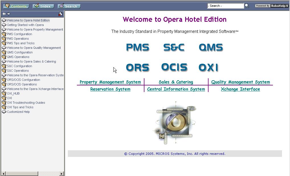 Chapter 1 Getting Started Opera PMS User s Guide 3.