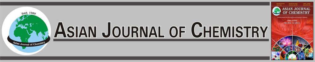 Asian Journal of Chemistry; Vol., No. 3 (1)