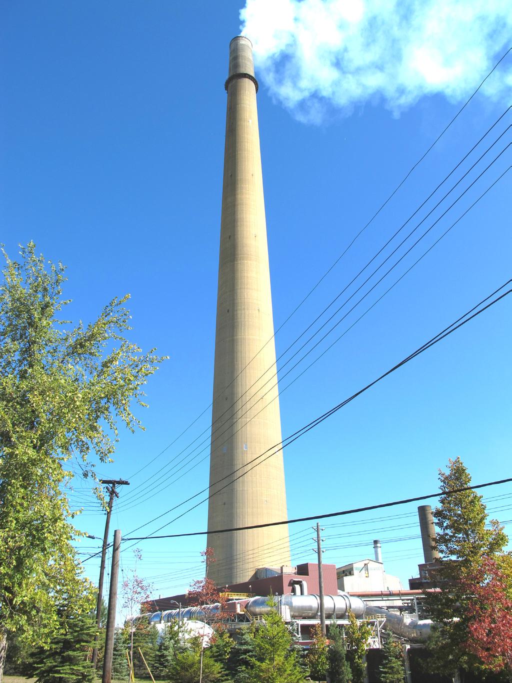 Copper Cliff Smelter Superstack, Greater Sudbury Stop 1: Little Italy, Copper Cliff Wow! That chimney is tall.