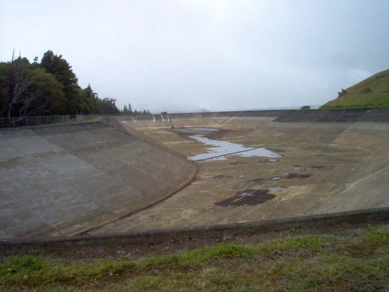 Figure 3: Due to an accumulation of sediment, the reservoir