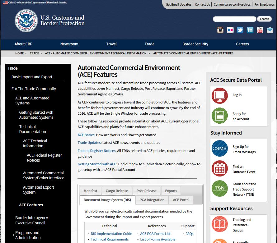 Document Image System (DIS) Overview and Benefits: The Document Image System (DIS) facilitates automated submission of documents and specific data by participating Trade Partners to CBP.