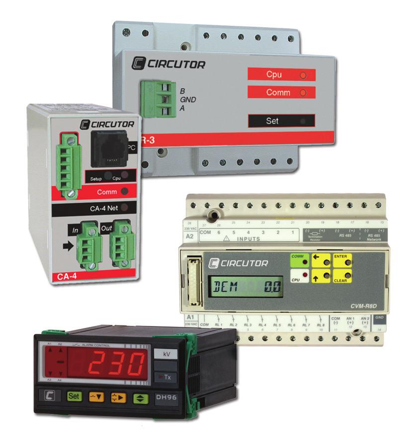 Equipment to Control Maximum Demand CIRCUTOR offers all the necessary equipment for optimum energy / demand management.