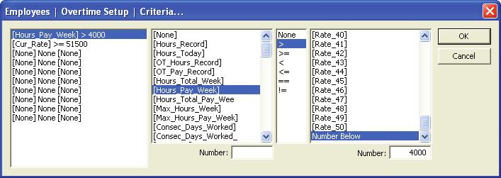 Edit - Hours Calculation This window allows you to define how to calculate the overtime hours for the overtime rule which is currently highlighted.