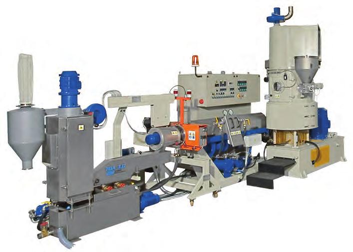 COMPAC lines The COMPAC regeneration lines are for the recycling of plastics deriving from washing systems, material that has high humidity or print, loose material,