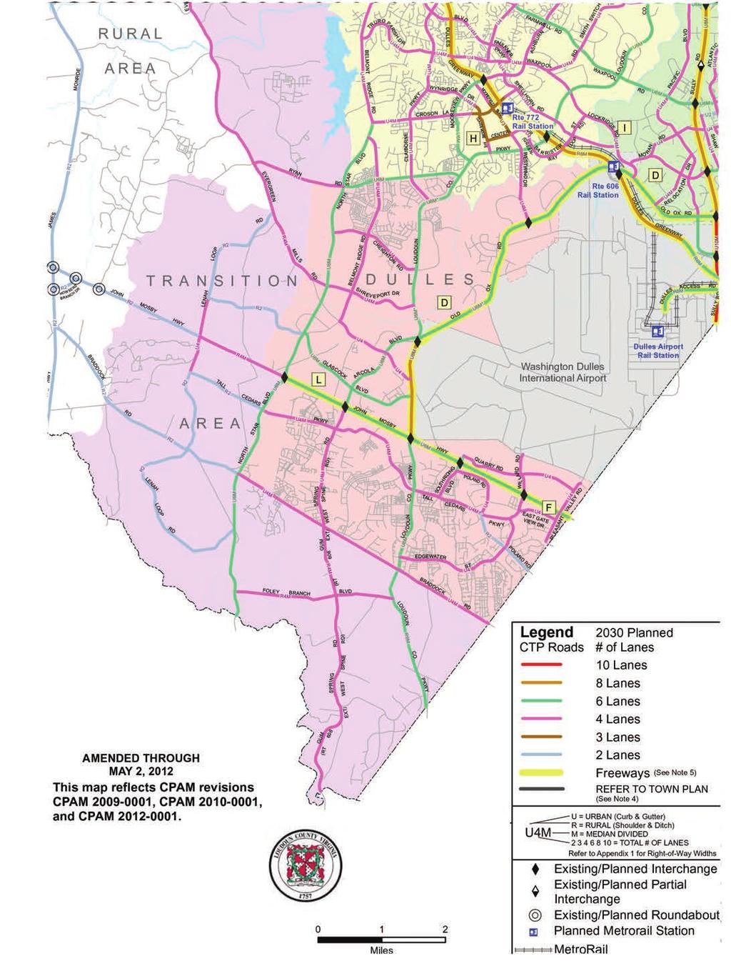 Figure 1-4: Revised Loudoun County: Countywide Transportation Plan (Dulles
