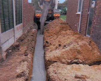 This concrete reduces labour overheads on site typically one man can place, level and finish the concrete.