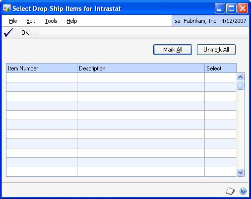 CHAPTER 2 TRANSACTIONS Tracking intrastat statistics for drop-ship items A drop-ship item can be an inventory item or a non-inventory item.