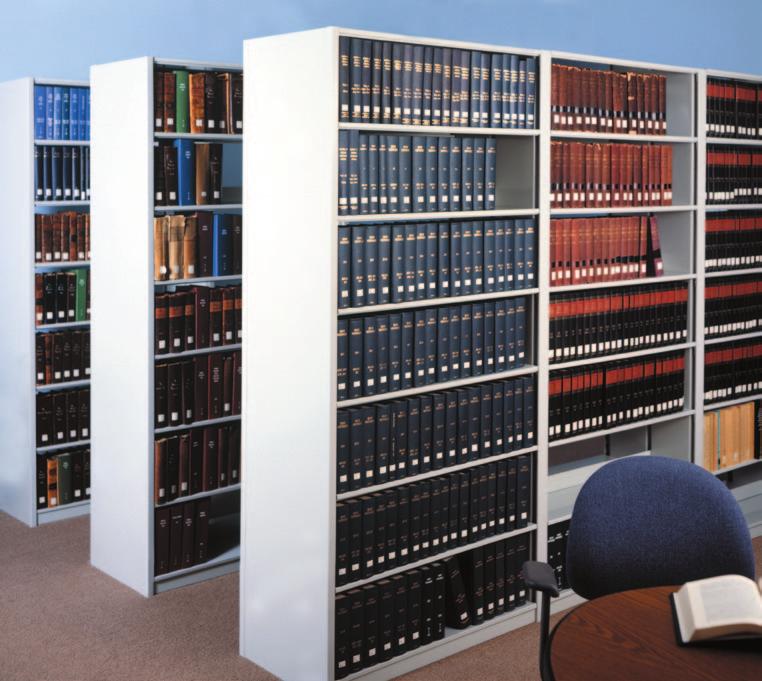 Record Master Case-Style Library shelves are designed with a clean, contemporary look that eliminates externally exposed holes and produces a furniture-quality appearance.