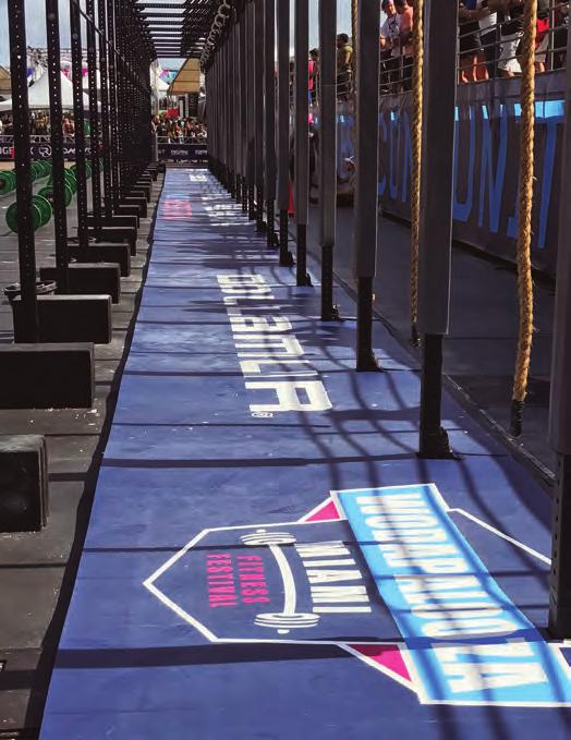 52m x 3m) rig tracks are easy to set up, and provide safety to your lifters and competitors.