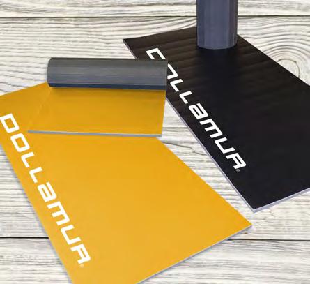 DOLLAMUR RETAIL MAT PROGRAM Dollamur offers bulk, customized mats with your gym or studio logo imprinted to support your retail program.