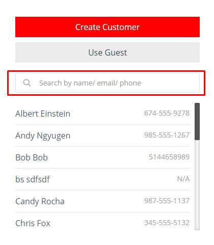 For customers who shopped at your store for the first time, staffs could create a new customer by tapping this Create Customer button Fill in all those field to create customer database Finally, don